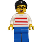 LEGO Uomo in Striped Superiore Minifigure