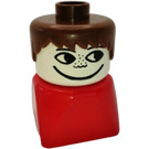 LEGO Man sur rouge Base Duplo Figure