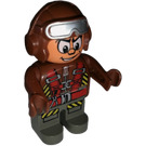 LEGO Mann mit Flieger Hut und Jacke Duplo-Figur