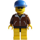 LEGO Man with Aviator Jacket and Blue Cap Minifigure