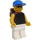 LEGO Man met Zwart Shirt minifiguur