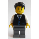 LEGO Mann mit Schwarz Weste Minifigur