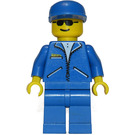 LEGO Man met Blauw Jasje en Pet Minifiguur