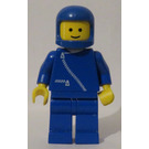 LEGO Man with Blue Jacket with Zipper, Blue Helmet Minifigure