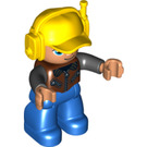 LEGO Homme avec Bleu Jambes et Jaune Casquette Figurine Duplo