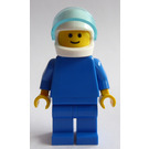 LEGO Man with Blue Torso and White Helmet Minifigure