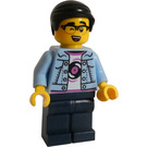 LEGO Man with Bright Light Blue Denim Jacket Minifigure