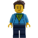 LEGO Mann mit Dunkles Azur Kapuzenpullover Minifigur