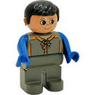 LEGO Man avec Dark grise Zippered Coat Duplo Figure