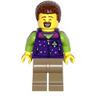LEGO Man with Dark Purple Jacket Minifigure