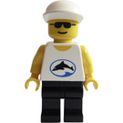 LEGO Man with Dolphin Shirt and White Cap Minifigure