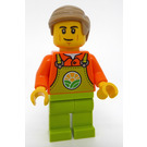 LEGO Man with Lime Overalls with Logo Minifigure