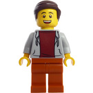 LEGO Mann med Medium Stone Grå Sweatshirt Minifigur