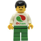 LEGO Man with Octan Logo and Black Hair Minifigure