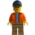 LEGO Man met Oranje Jacket minifiguur