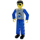 LEGO Man avec Orca sur Torse Figure technique