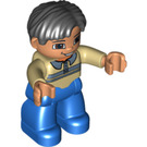 LEGO Man avec Pullover Duplo Figure et mains de chair