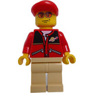 LEGO Man avec rouge Jacket Figurine et capuchon de bec court