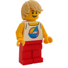 LEGO Mand med Sailboard Tanktop Minifigur