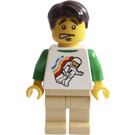 LEGO Man with Spaceman Top and Tan Legs Minifigure