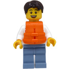 LEGO Man with Striped Top Minifigure