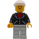 LEGO Człowiek z Garnitur z 3 guziki, Biały Czapka Minifigurka