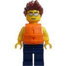 LEGO Man mit TankTop und Rettungsweste Minifigur