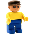 LEGO Mand med Gul Top og, Brun Kasket