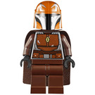 LEGO Mandalorian Tribe Warrior s Tmavě oranžová Helma Minifigurka