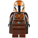 LEGO Mandalorian Warrior met Dark Orange Helm minifiguur