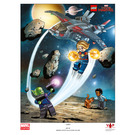 LEGO Marvel Super Heroes Poster - Captain Marvel (5005877)