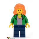 LEGO Mary Jane med Grön Jacka Minifigur