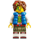 LEGO Mateo with Z-Blob Shirt and Puffer Vest with Lime and Red Streaks Minifigure
