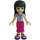 LEGO Maya con Magenta Gonna e Plaid Sleeveless Maglietta Minifigure