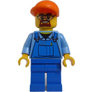 LEGO Mecánico en Azul Mono Minifigura