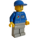 LEGO Mechanic with Blue Shirt with Octan Logo Minifigure