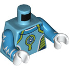LEGO Medium Azure Alien DJ Minifig Torso (973 / 76382)