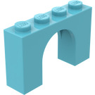 LEGO Celeste medio Arco 1 x 4 x 2 (6182)