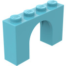 LEGO Medium azuurblauw Boog 1 x 4 x 2 (6182)