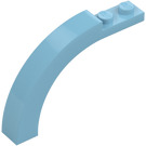 LEGO Azure Moyen Arche 1 x 6 x 3.3 avec Haut incurvé (6060 / 30935)