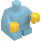 LEGO Medium Azure Bebis Kropp med Gul Händer (25128)