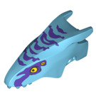 LEGO Medium Azure Banshee Head with Purple (100720)