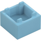 LEGO Medium azuurblauw Doos 2 x 2 (2821 / 59121)