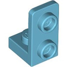 LEGO Medium azuurblauw Beugel 1 x 1 met 1 x 2 Plaat Omhoog (73825)