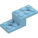 LEGO Středně azurová Konzola 2 x 5 x 1.3 s otvory (11215 / 79180)