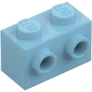 LEGO Średni Azure Cegła 1 x 2 z Szpilki NA Jeden Strona (11211)