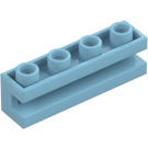 LEGO Medium Azure Brick 1 x 4 with Groove (2653)