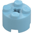 LEGO Medium Azure Brick 2 x 2 Round (3941 / 6143)