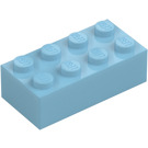 LEGO Medium azuurblauw Steen 2 x 4 (3001 / 72841)