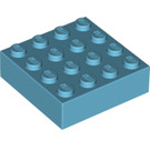 LEGO Medium Azure Brick 4 x 4 with Magnet (49555)